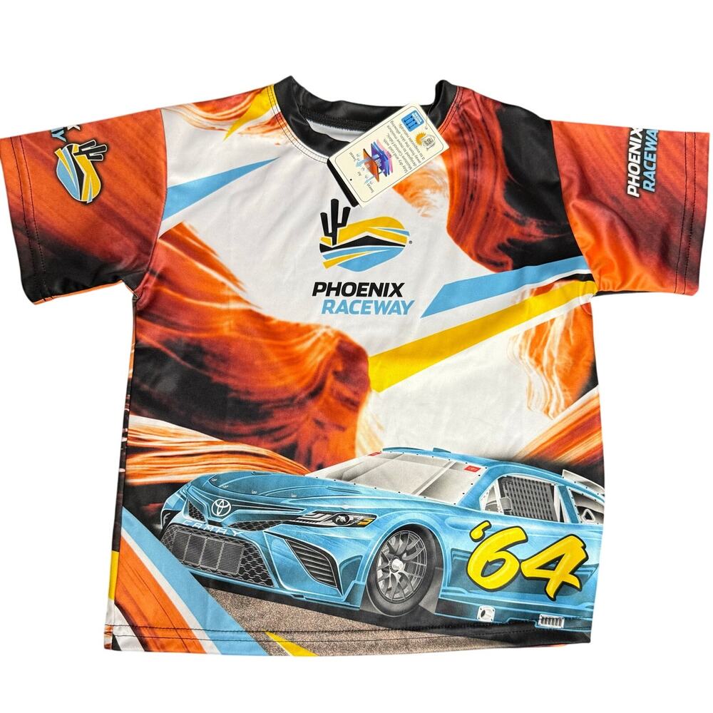 NASCAR Phoenix Raceway Sublimated Graphic Tee, Youth Size XS, NWT